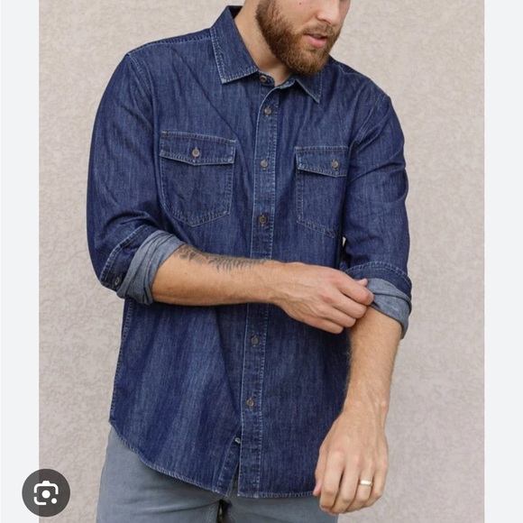 Rails Kenji Shirt Dark Wash Indigo - Picture 1 of 8